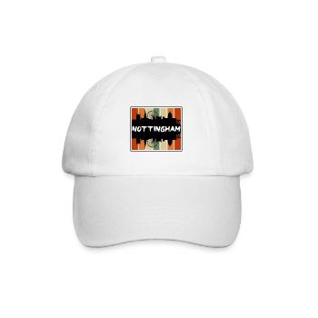 Nottingham England Skyline Silhouette Travel Souve - Baseball Cap - white/white - Front