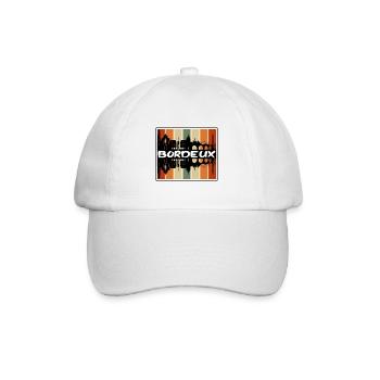 Bordeux France Skyline Silhouette Voyage Souvenir - Casquette classique - blanc/blanc - Devant