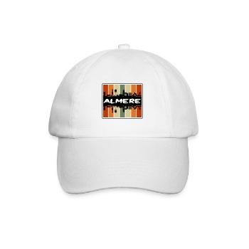 Almere Pays-Bas Skyline Silhouette Souve de voyage - Casquette classique - blanc/blanc - Devant