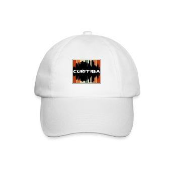 Curitiba Brazil Skyline Silhouette Travel Souvenir - Baseball Cap - white/white - Front