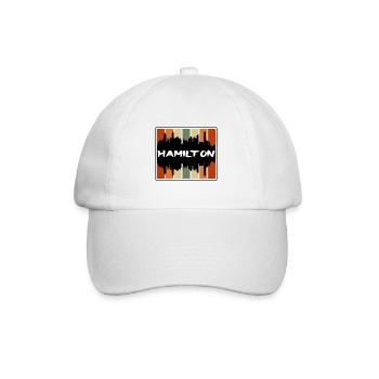 Hamilton Canada Skyline Silhouette Souvenir de voyage - Casquette classique - blanc/blanc - Devant