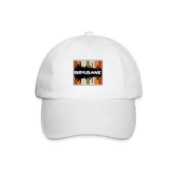 Brisbane Australie Skyline Silhouette Souve de voyage - Casquette classique - blanc/blanc - Devant