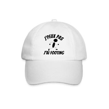 footing, running, course à pied, jogging - Casquette classique - blanc/blanc - Devant