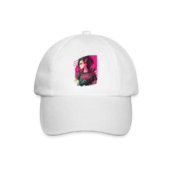 Amazing Looking Punk Women the simple Christmas - Baseball Cap - white/white - Front