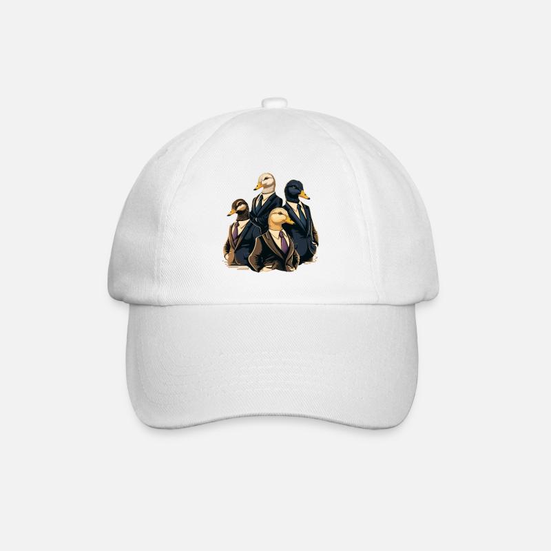 Gruppe der Business Ducks - Baseballkappe - Weiß/Weiß