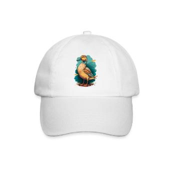 Lustige Ente - Baseballkappe - Weiß/Weiß - Vorne