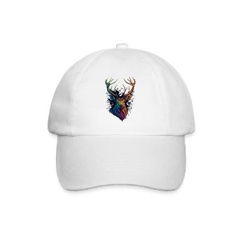 Deer - Baseball Cap - white/white - Front
