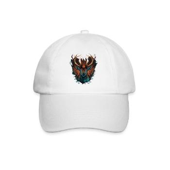 Hirschjagd - Baseballkappe - Weiß/Weiß - Vorne