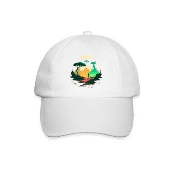 strange world - Baseball Cap - white/white - Front