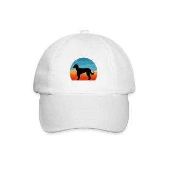 Taigan Dog Lover Silhouette Vintage Sunset - Baseball Cap - white/white - Front