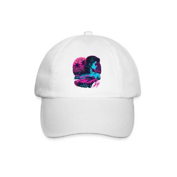 Fille des années 80 - Casquette classique - blanc/blanc - Devant