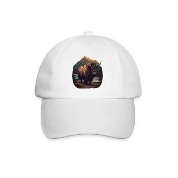 Taureau Yak - Casquette classique - blanc/blanc - Devant