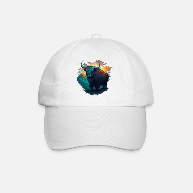 Yak Yak - Baseballkappe - Weiß/Weiß