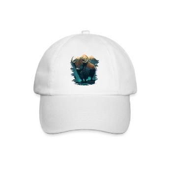 Yak Kunstwerk - Baseballkappe - Weiß/Weiß - Vorne