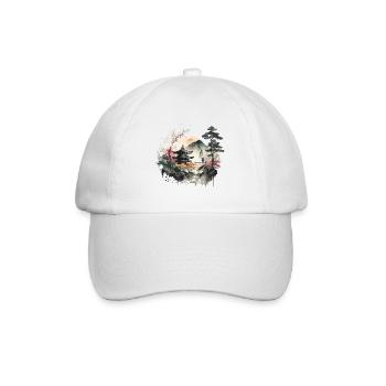 Sakura - Baseballkappe - Weiß/Weiß - Vorne