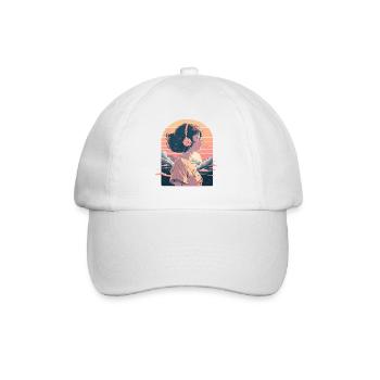 Fille mélomane - Casquette classique - blanc/blanc - Devant