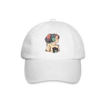 Lofi Beats - Baseball Cap - white/white - Front