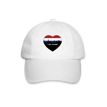La Haye Drapeau des Pays-Bas Skyline Souvenir de voyage - Casquette classique - blanc/blanc - Devant
