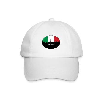 Bologne Italie Flag Skyline Souvenir de voyage - Casquette classique - blanc/blanc - Devant