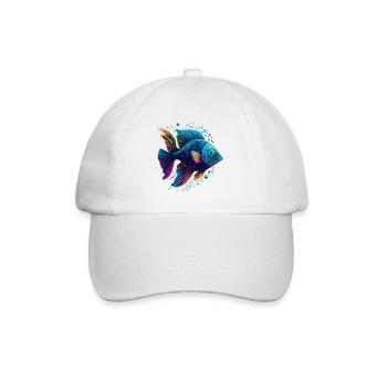 Rainbow Fish - Baseball Cap - white/white - Front