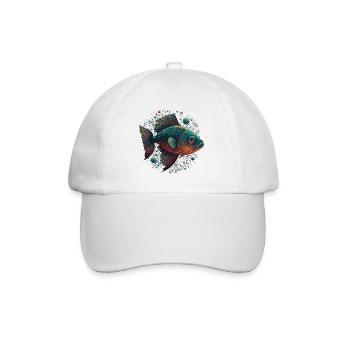Fish Love - Baseball Cap - white/white - Front
