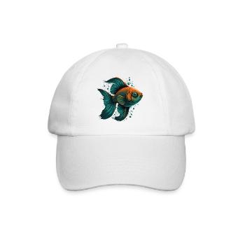 Fischauge - Baseballkappe - Weiß/Weiß - Vorne