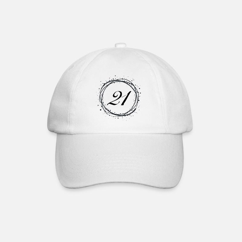 21 - Baseballkappe - Weiß/Weiß