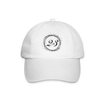 23 - Baseball Cap - white/white - Front