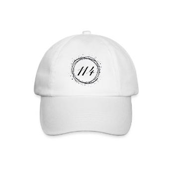 114 - Baseball Cap - white/white - Front
