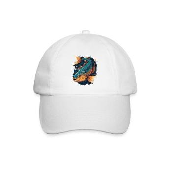 Fish Painting - Baseball Cap - white/white - Front