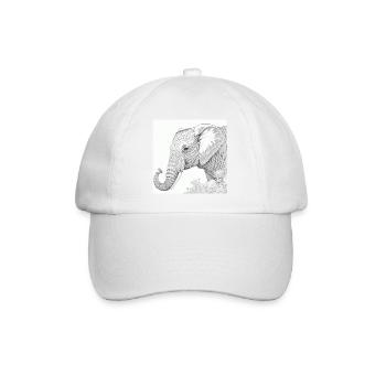 Jungle Lion Safari Nature Bio T-Shirt - Baseball Cap - white/white - Front