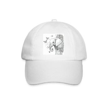 Jungle Lion Safari Nature Bio T-Shirt - Baseball Cap - white/white - Front