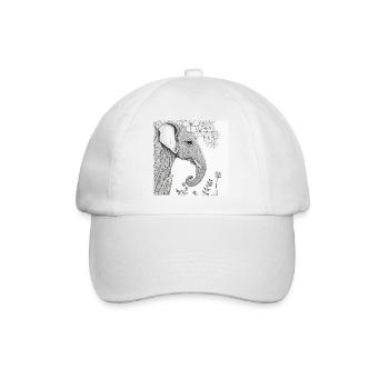 Jungle Lion Safari Nature Bio T-Shirt - Baseball Cap - white/white - Front
