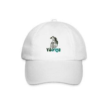 Raven logo Vikings - Baseball Cap - white/white - Front