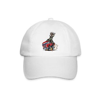 Feuerwehr Brandschutz Feuerwehrauto Lebensretter - Baseballkappe - Weiß/Weiß - Vorne