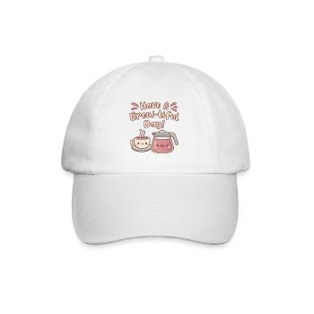 Cute Hot Coffee Have A Brewtiful Day Coffee Pun - Baseball Cap - white/white - Front