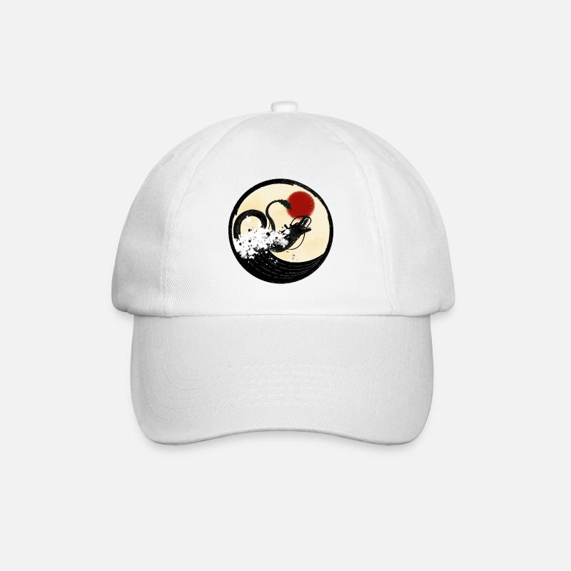 Chinesischer Drache - Baseballkappe - Weiß/Weiß