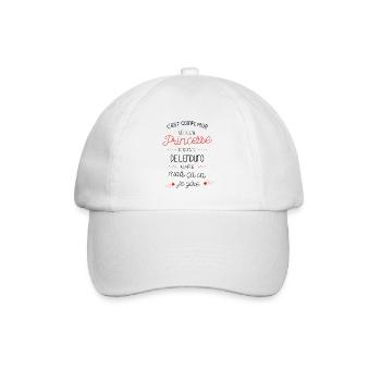 compliqué d être Princesse et faire de L enduro - Casquette classique - blanc/blanc - Devant