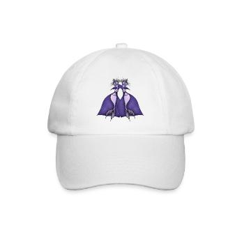twin mermaids - Baseball Cap - white/white - Front