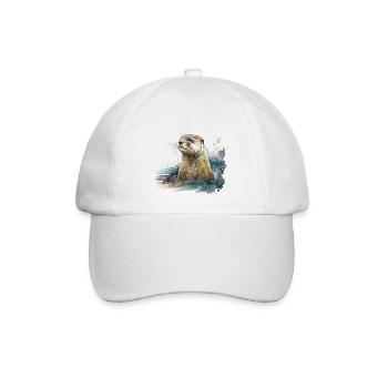 Otter - Baseballkappe - Weiß/Weiß - Vorne