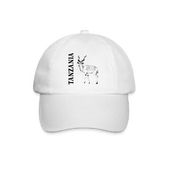 Tanzania - Tanzania - Kudu Antelope - Baseball Cap - white/white - Front