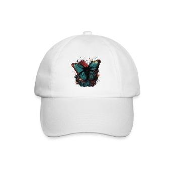 Butterfly in the Woods - Baseball Cap - white/white - Front