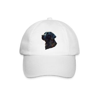 Erstaunlicher Labrador Retriever mit Blättern Stil Körper - Baseballkappe - Weiß/Weiß - Vorne