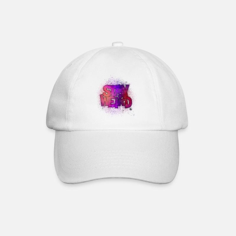 Stay Weird - Casquette classique - blanc/blanc