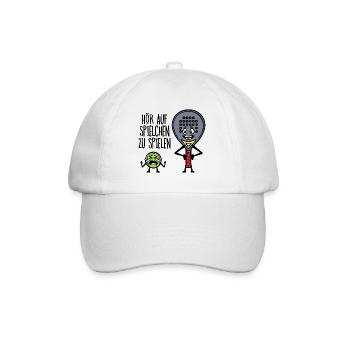 Freizeit Spieler Statement Padel Ball Schläger - Baseballkappe - Weiß/Weiß - Vorne