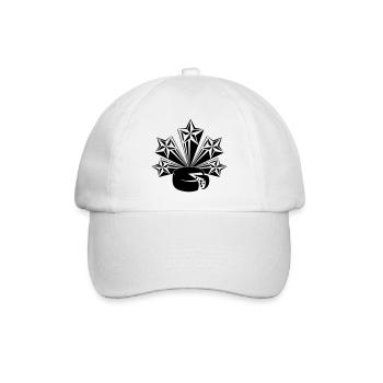 Le fromage cinq étoiles rayonnantes - Casquette classique - blanc/blanc - Devant