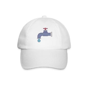 Chute du robinet de pixels - Casquette classique - blanc/blanc - Devant