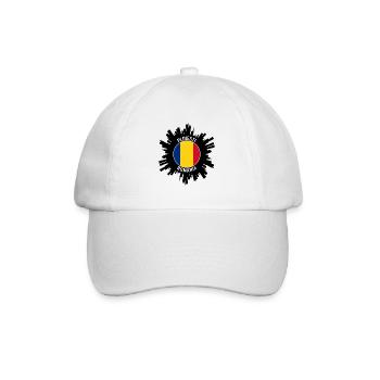 Ploiesti Skyline Roumanie Flag Souvenir de voyage - Casquette classique - blanc/blanc - Devant