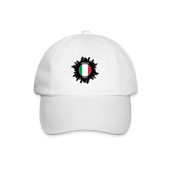 Trieste Skyline Italie Flag Souvenir de voyage - Casquette classique - blanc/blanc - Devant