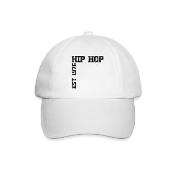 Hip Hop Est. 1976 - Baseballkappe - Weiß/Weiß - Vorne